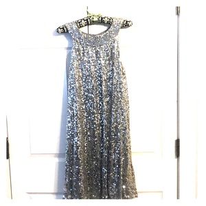 Silver Sequin mini dress